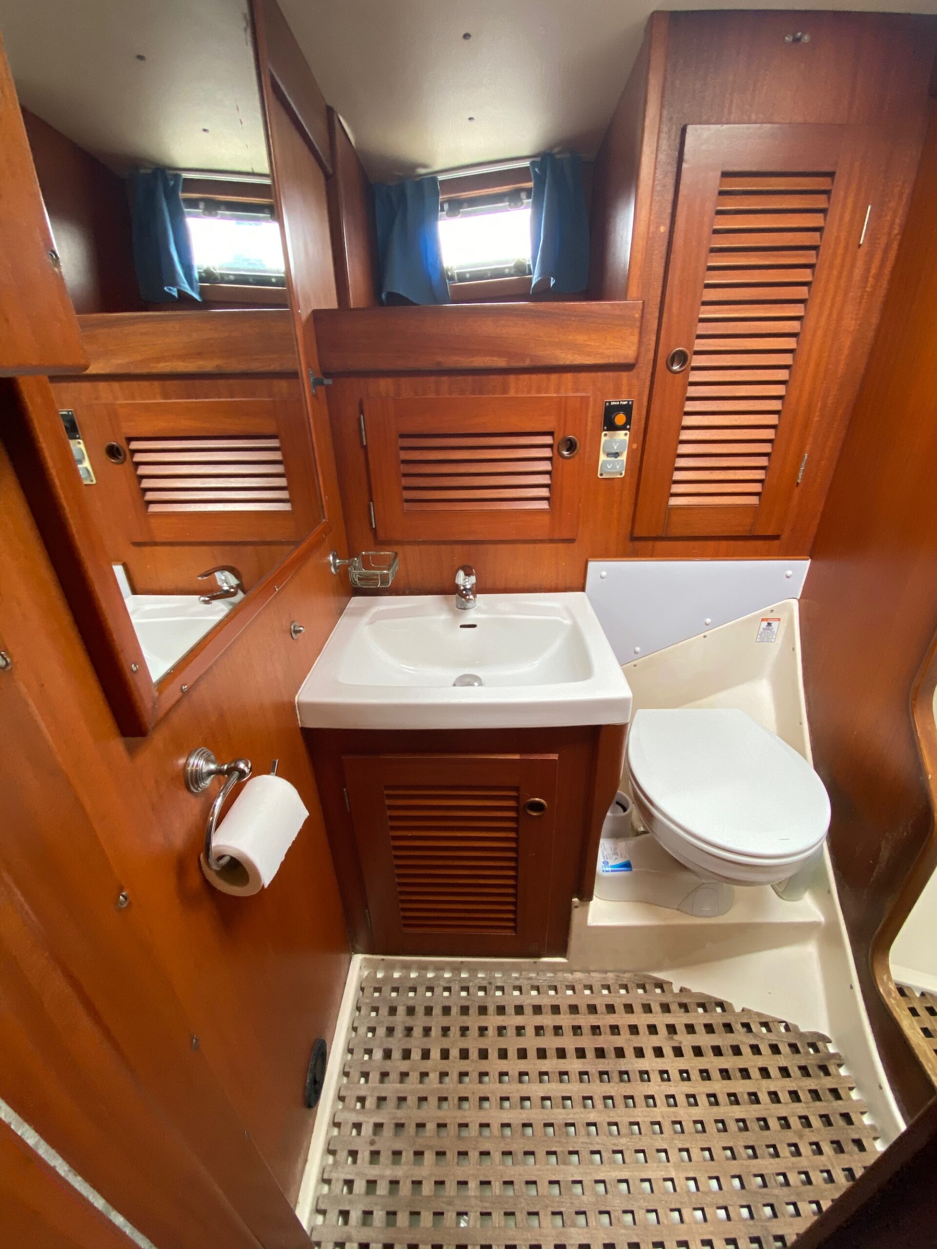The heads (toilet) on our other sailing yacht