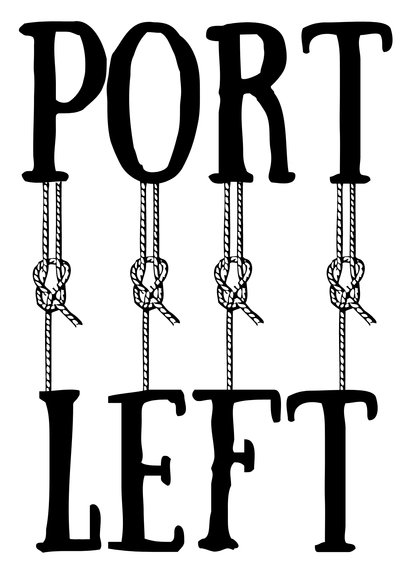 Port and Starboard - port has four letters like LEFT